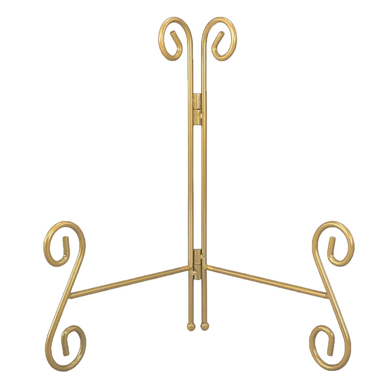 Gold Plate Stand, 6 Inch Decorative Plate Holder for Displaying Platters, Heavy-Duty Metal Easel Stand for Picture, Photo Frame, Plates, Books and Round Objects